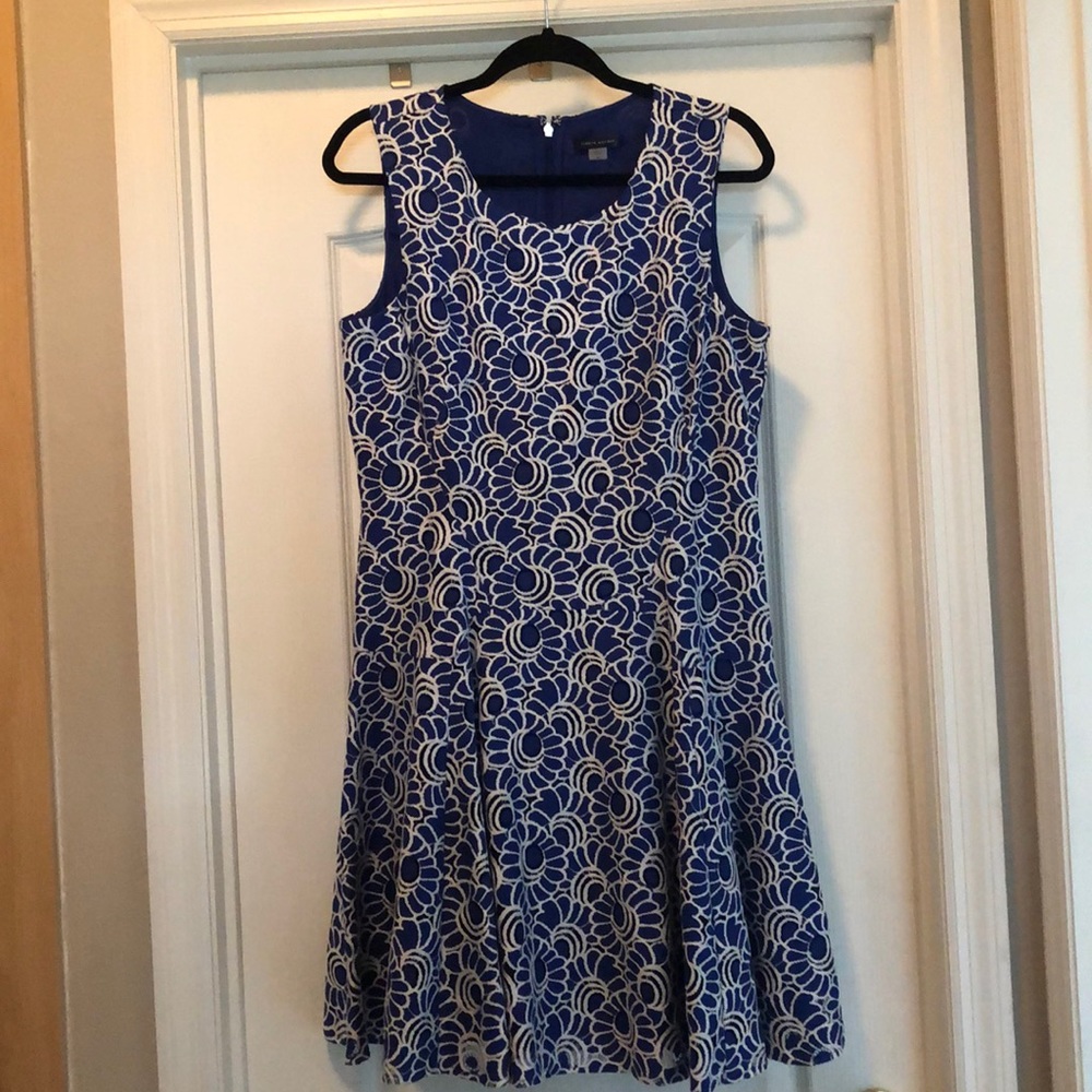 Tommy Hilfiger Royal Blue & White NEW dress Sz 12